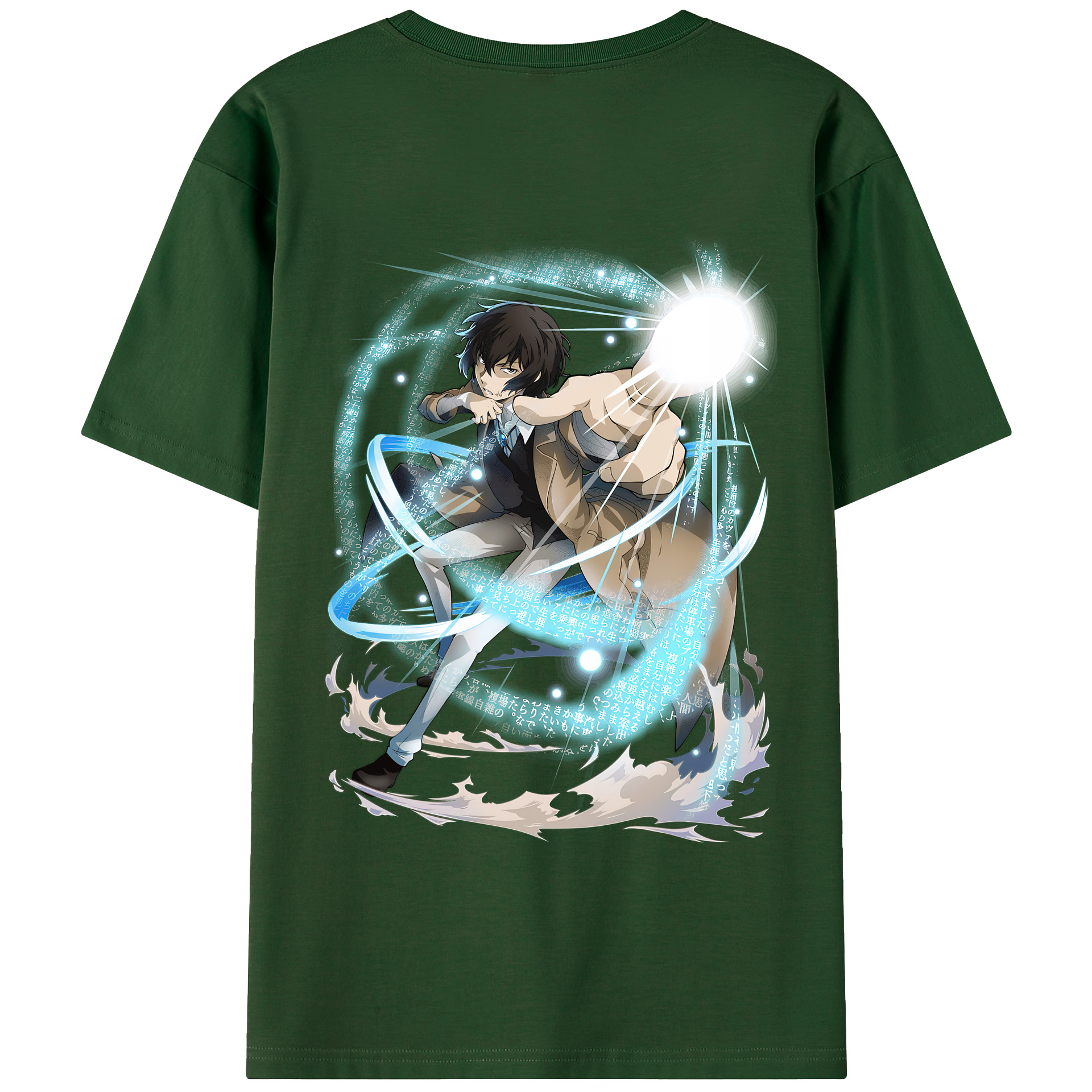 （画像用） 文豪ストレイドッグス Bungo Stray Dogs 綿100％半袖Tシャツ（背面プリント）